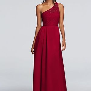 David’s Bridal Apple Red Dress